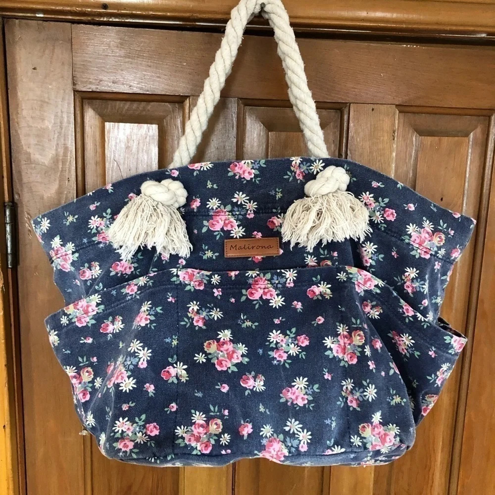 Malirona Floral Canvas Weekend Bag